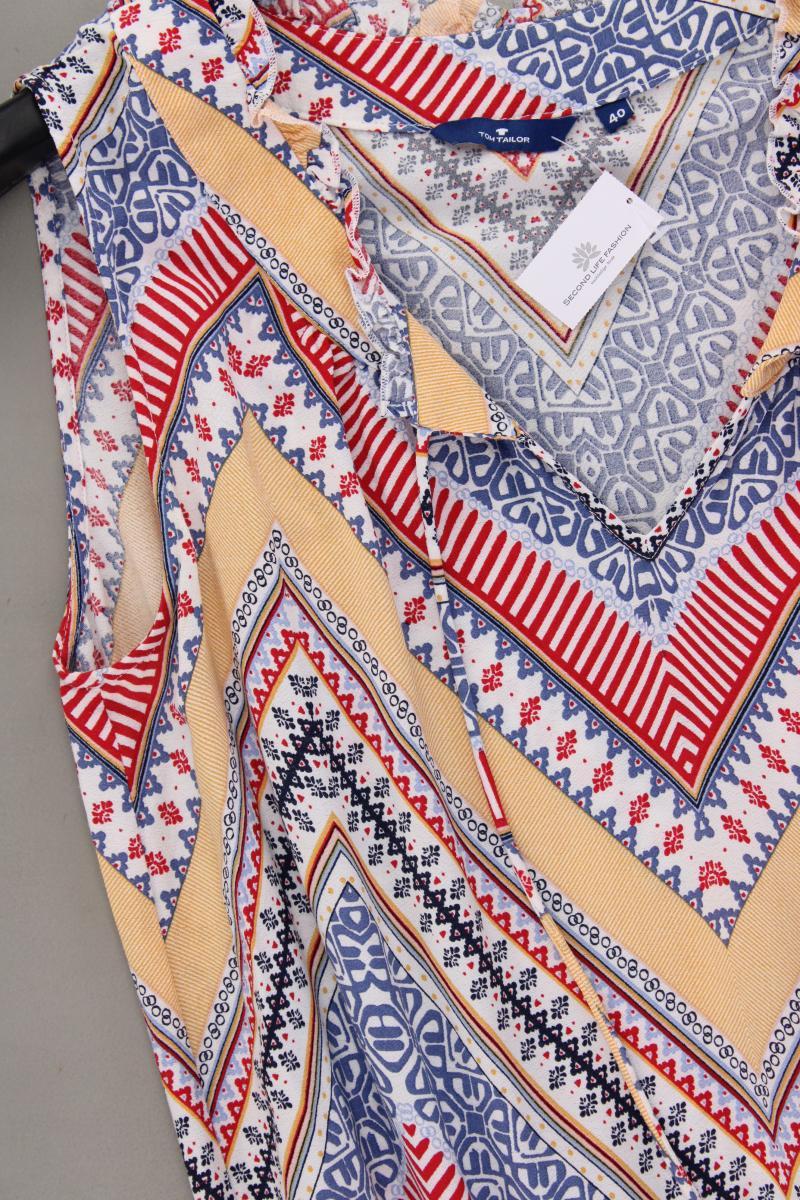 Tom Tailor Maxikleid Gr. 40 neuwertig Ärmellos mehrfarbig aus Viskose