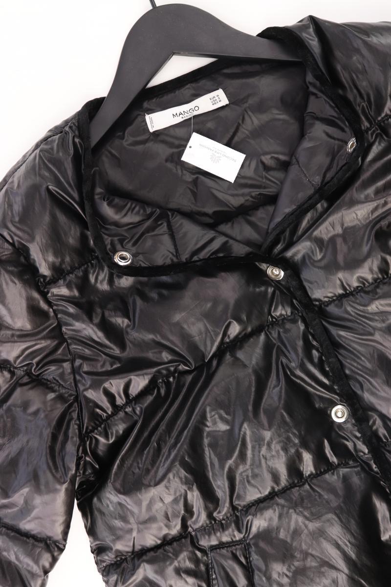 Mango Lange Jacke Gr. M schwarz aus Polyester