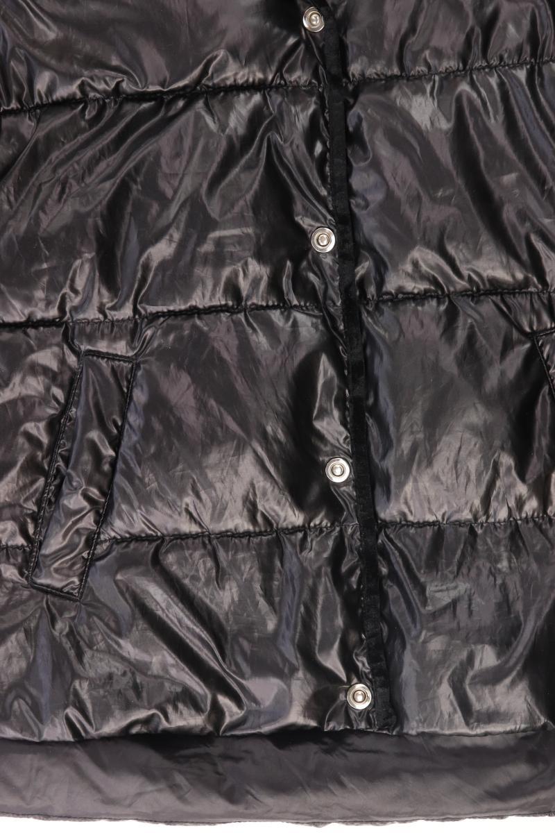 Mango Lange Jacke Gr. M schwarz aus Polyester