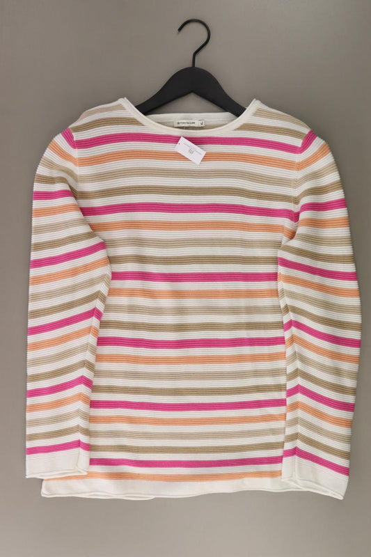 Tom Tailor Feinstrickpullover Gr. XL gestreift mehrfarbig aus Baumwolle