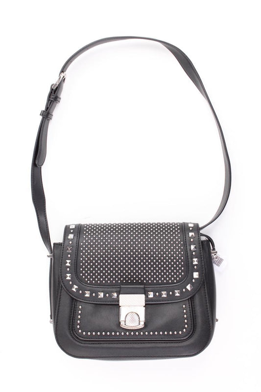 Liu Jo Schultertasche mit Nieten schwarz aus Kunstleder