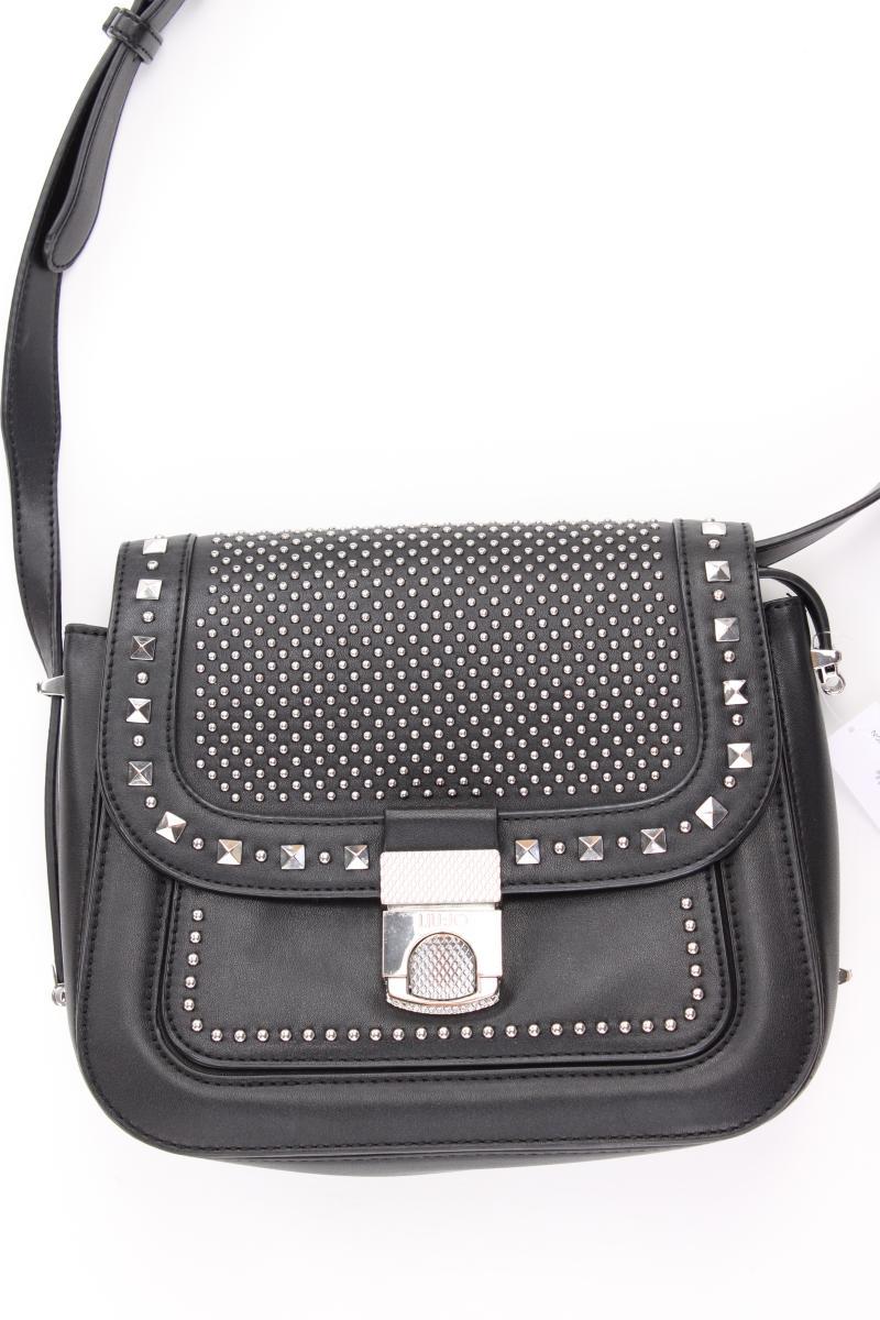 Liu Jo Schultertasche mit Nieten schwarz aus Kunstleder