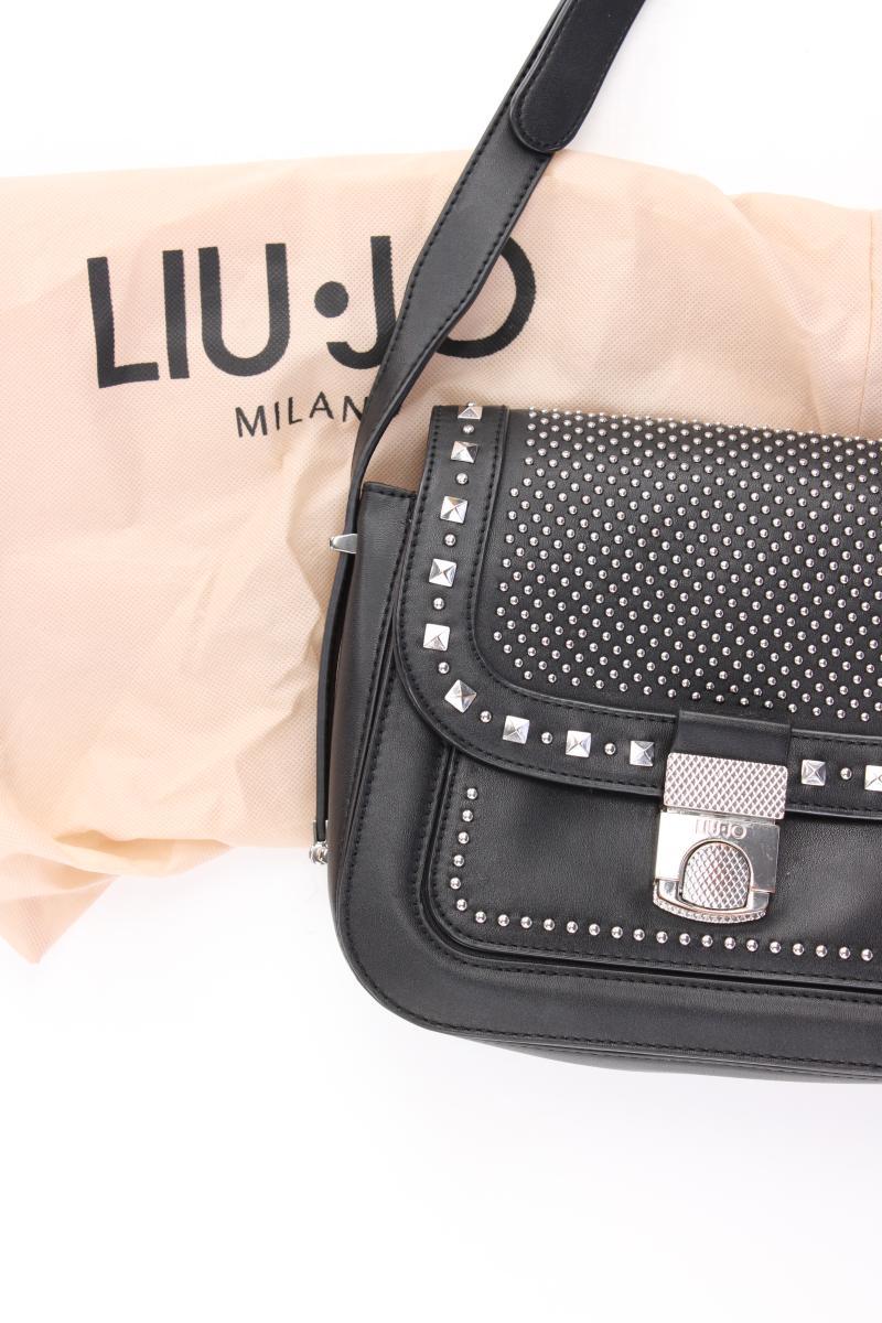 Liu Jo Schultertasche mit Nieten schwarz aus Kunstleder