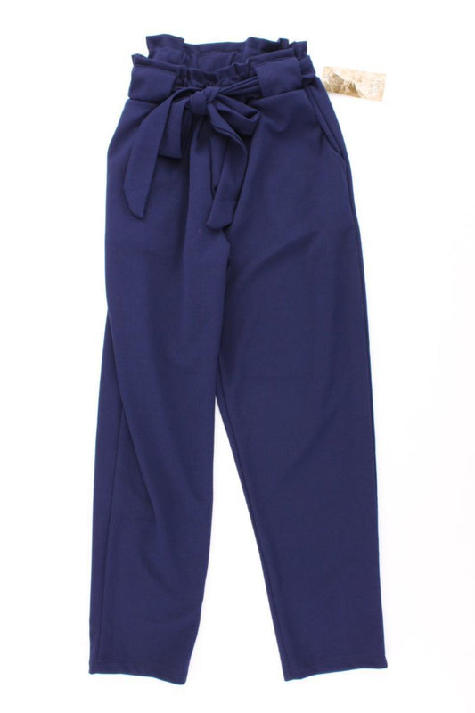 Stoffhose Gr. S neu mit Etikett Neupreis: 22,9€! mit Gürtel blau aus Polyester