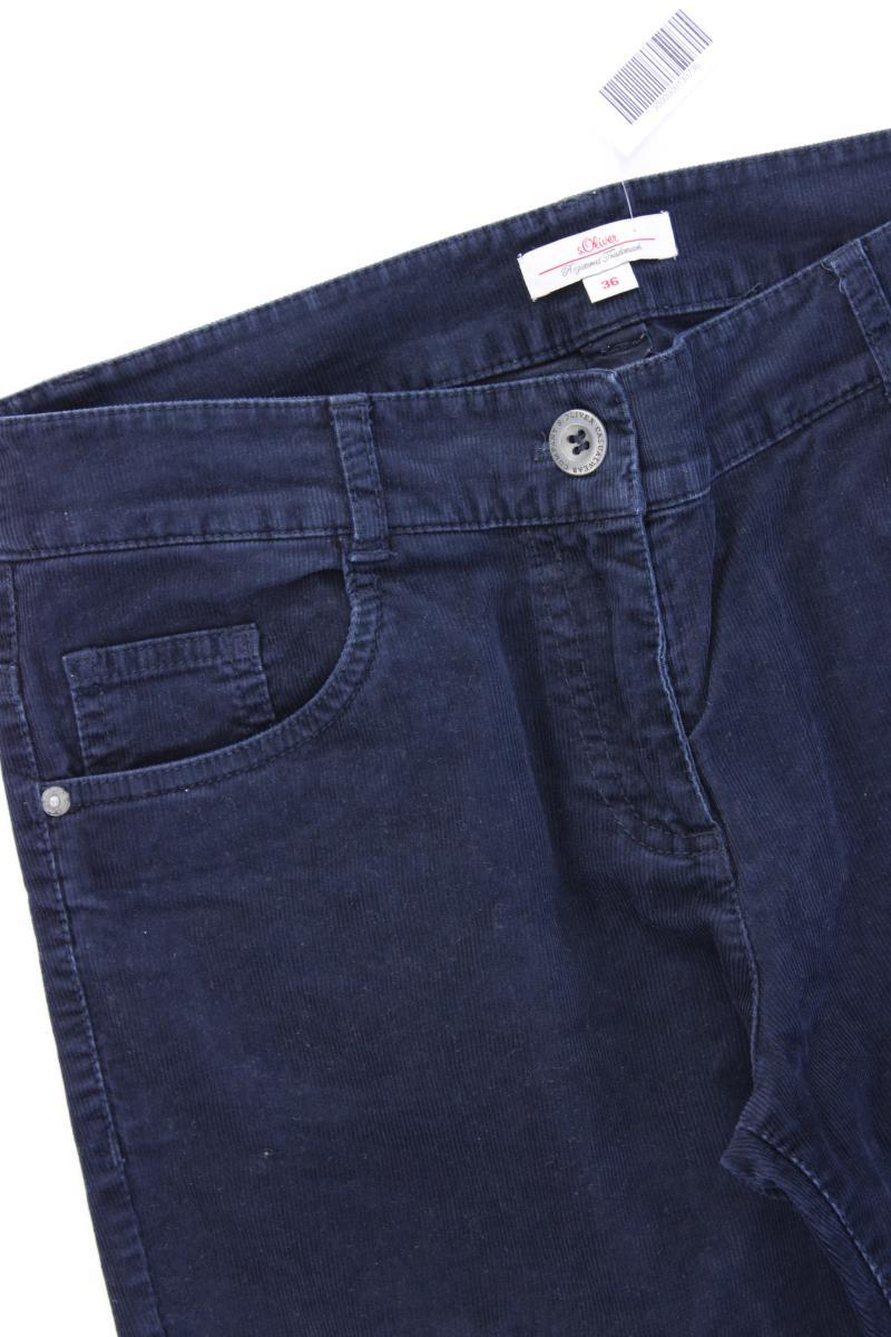 s.Oliver Cordhose Gr. 36 blau aus Baumwolle