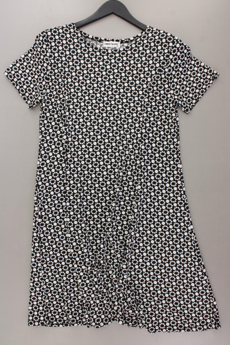 Stretchkleid Gr. M/L Kurzarm schwarz aus Viskose
