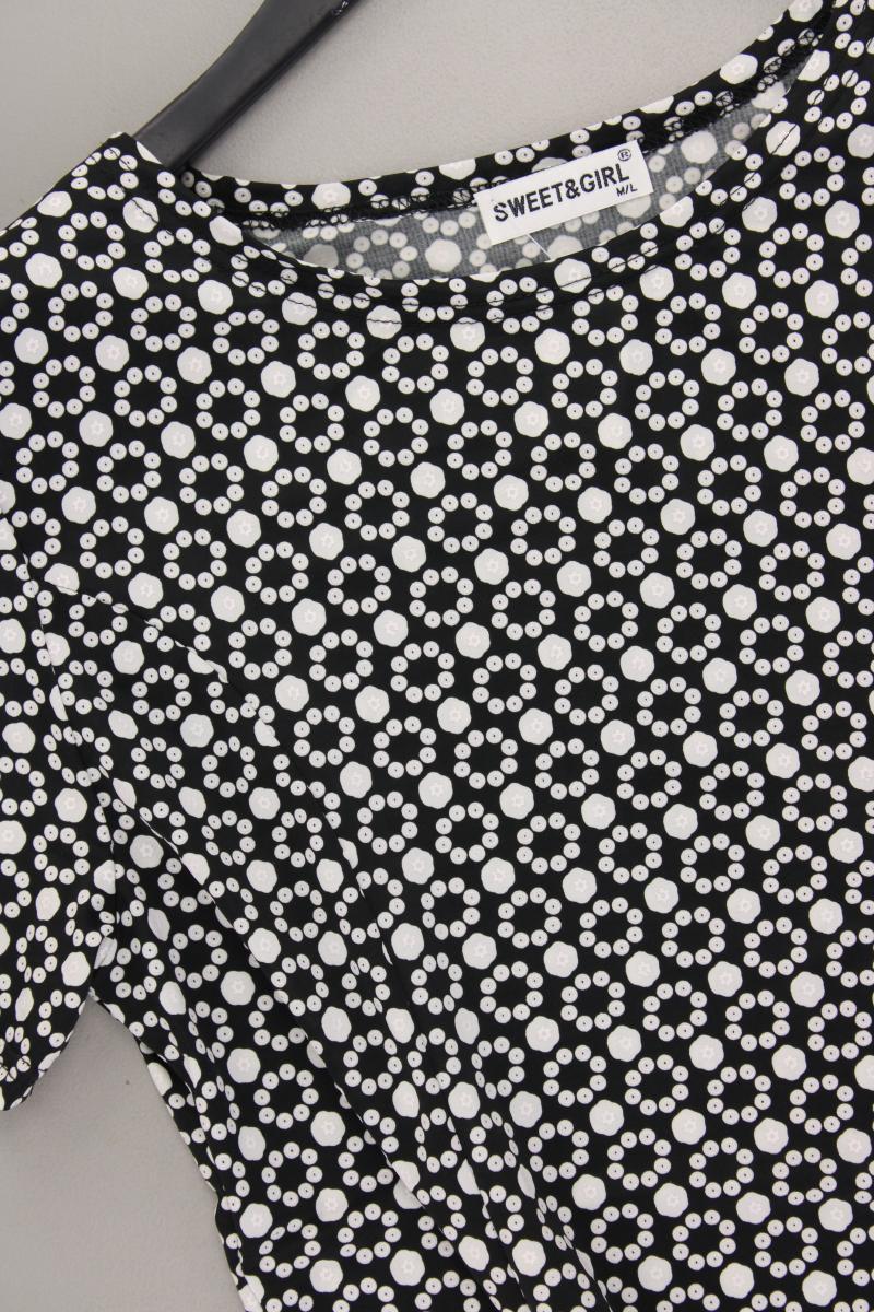 Stretchkleid Gr. M/L Kurzarm schwarz aus Viskose