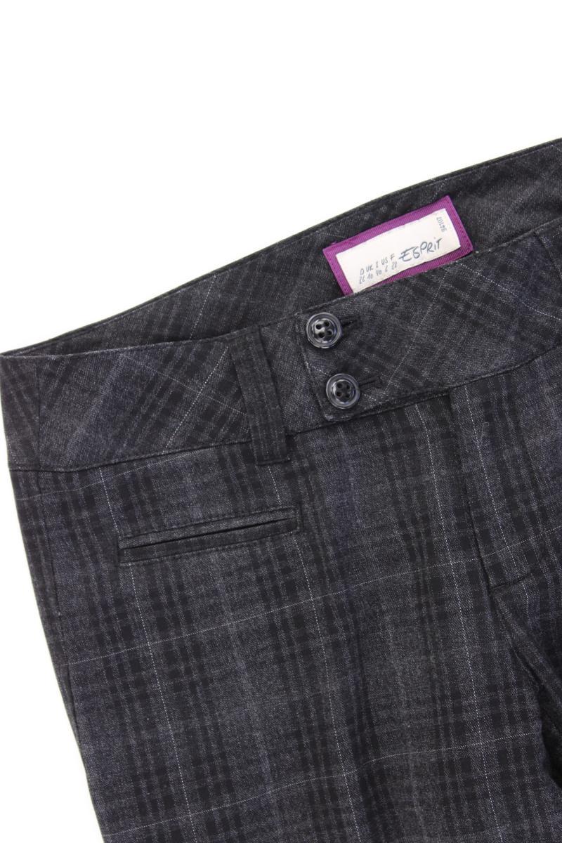 Esprit Hose Gr. 36 kariert grau aus Polyester