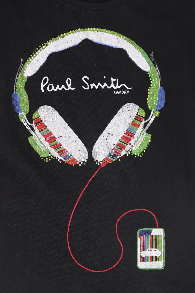 Paul R. Smith Printshirt Gr. L Kurzarm schwarz aus Baumwolle