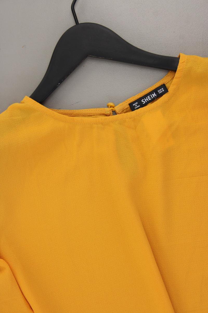 Shein Vokuhila Kleid Gr. M Trompetenärmel gelb aus Polyester
