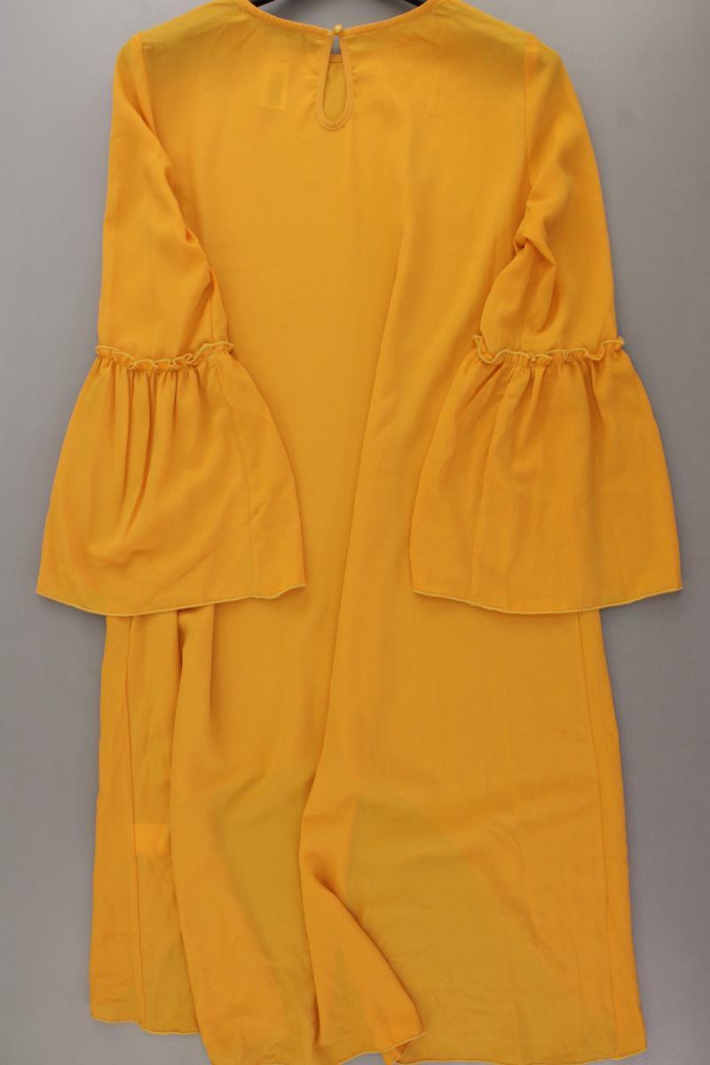 Shein Vokuhila Kleid Gr. M Trompetenärmel gelb aus Polyester