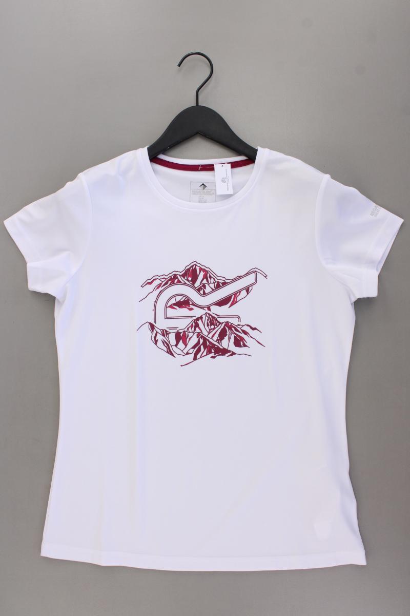 Regatta Printshirt Gr. 40 neuwertig Kurzarm weiß aus Polyester