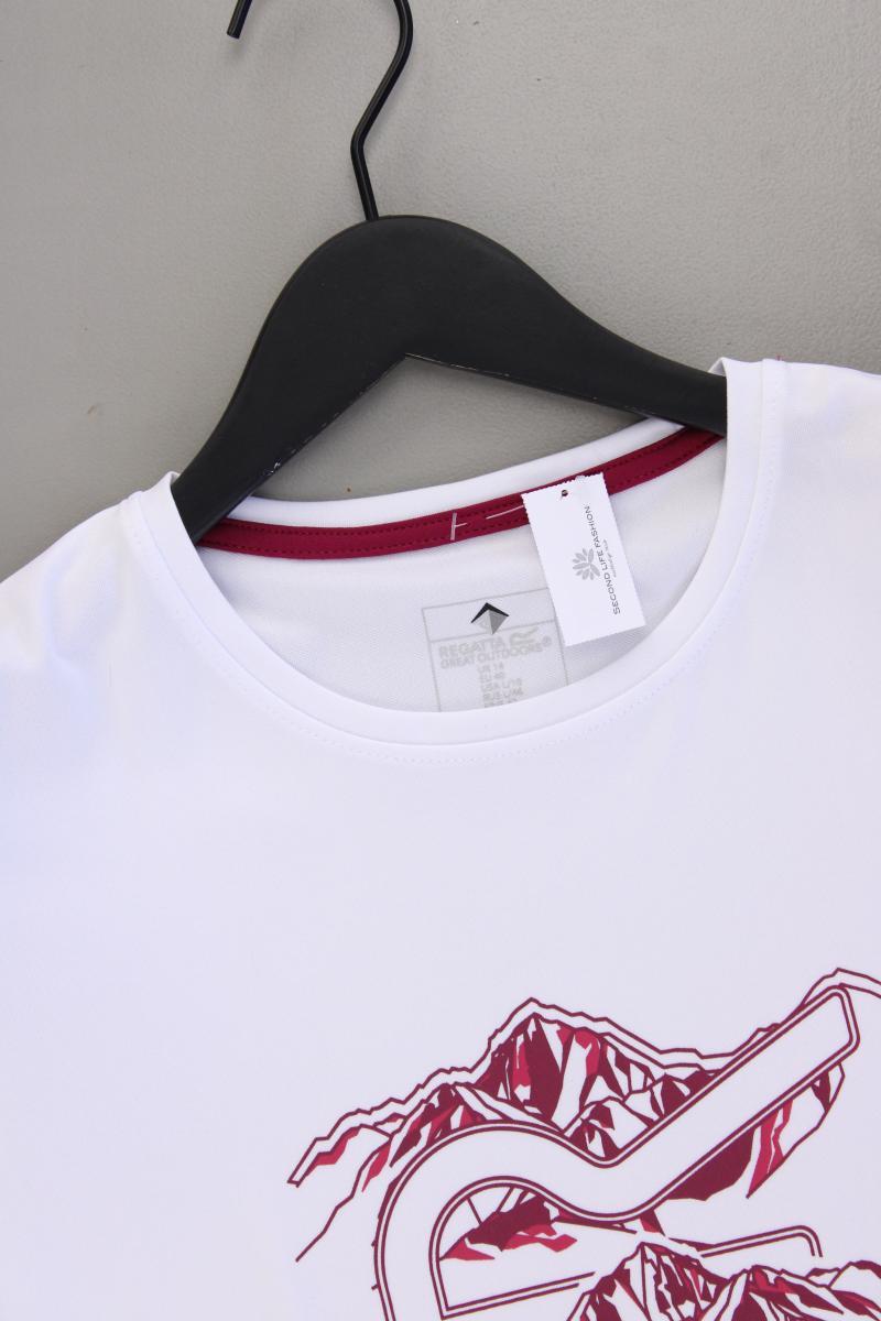 Regatta Printshirt Gr. 40 neuwertig Kurzarm weiß aus Polyester