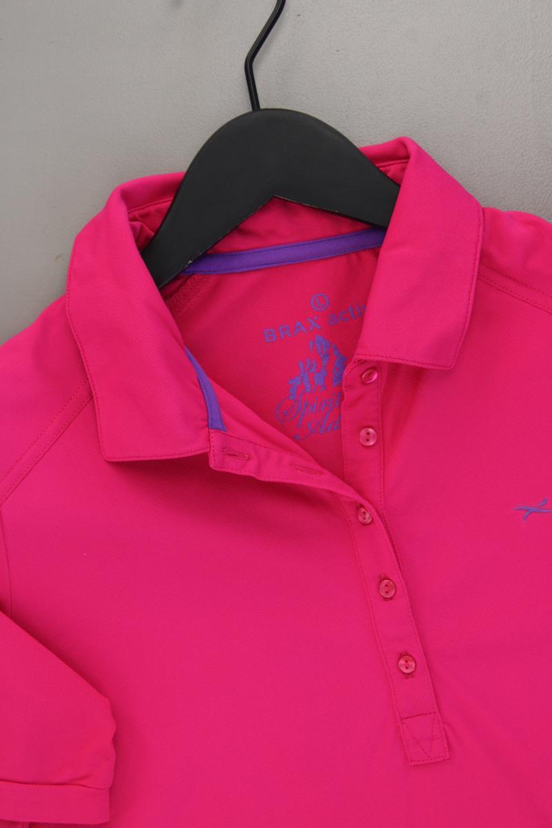 Brax Poloshirt Gr. L neuwertig Kurzarm pink aus Polyamid