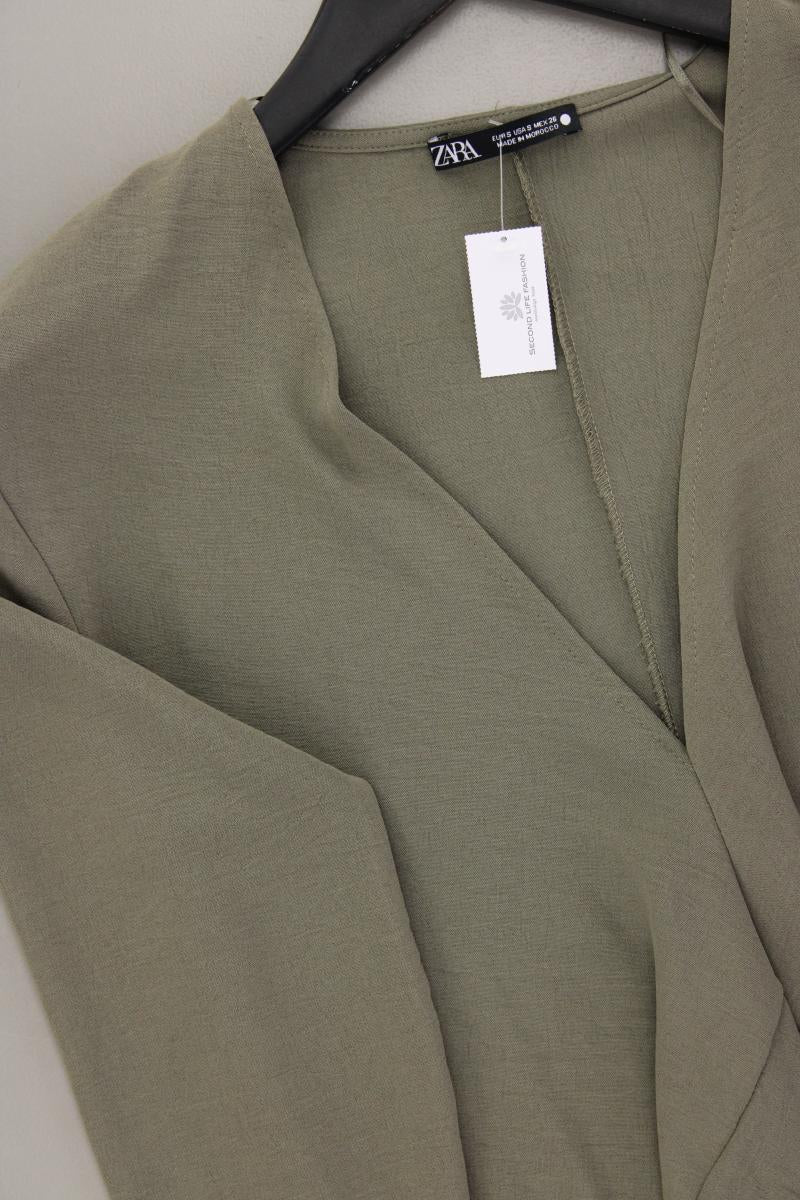 Zara Midikleid Gr. S neuwertig 3/4 Ärmel olivgrün aus Polyester