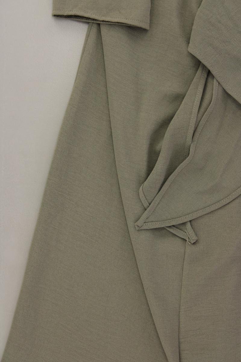 Zara Midikleid Gr. S neuwertig 3/4 Ärmel olivgrün aus Polyester