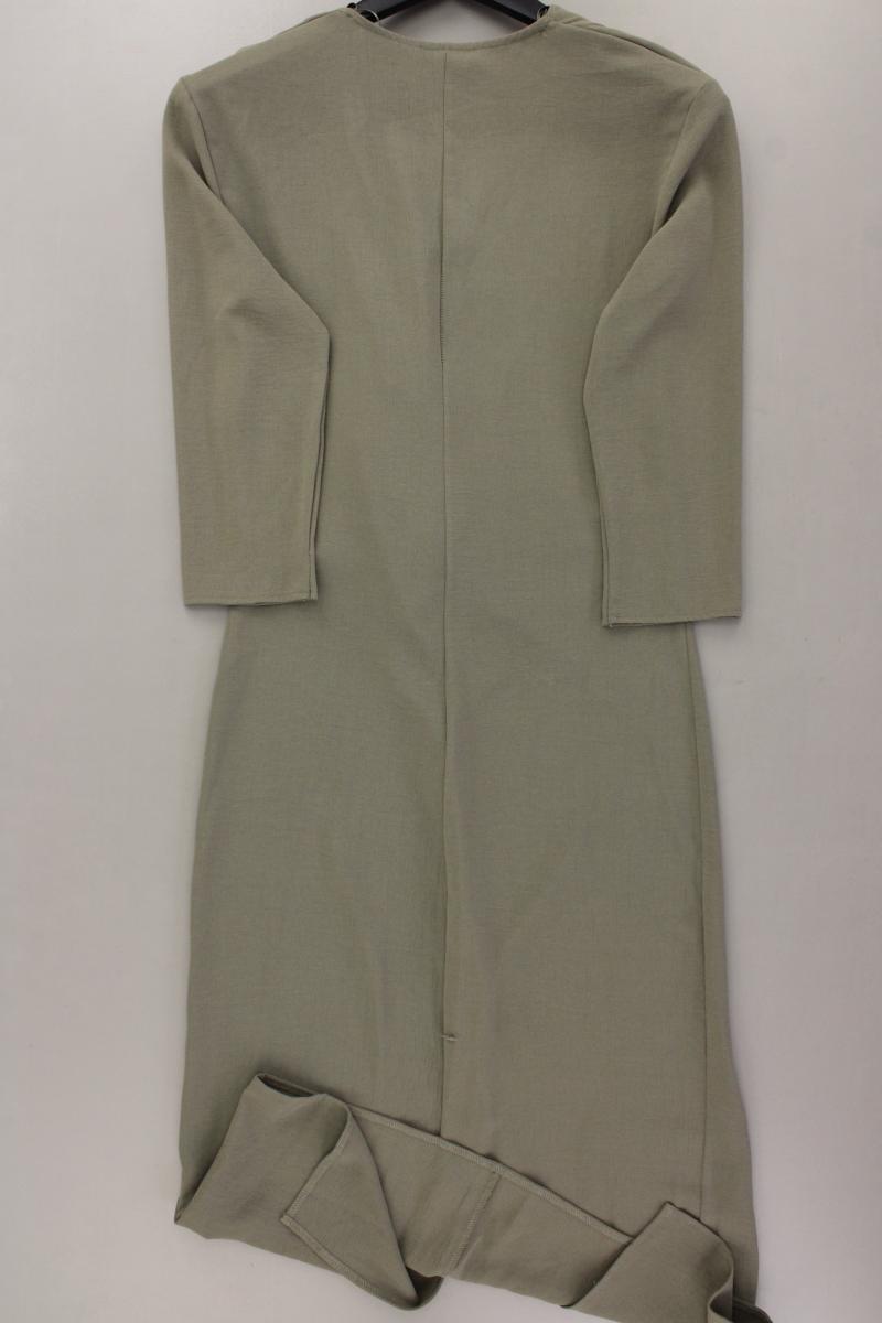 Zara Midikleid Gr. S neuwertig 3/4 Ärmel olivgrün aus Polyester