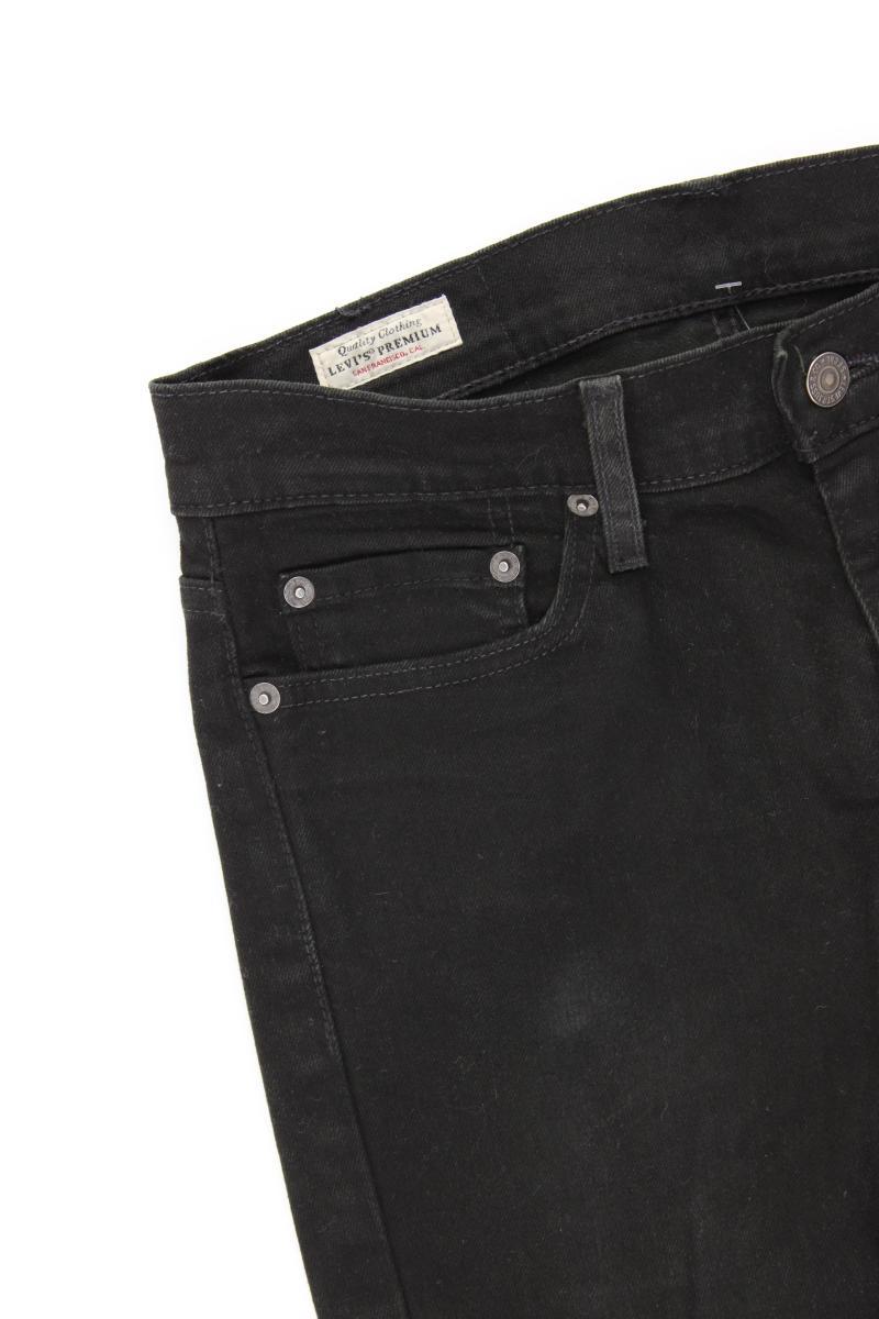 Levi's Slim Jeans für Herren Gr. W29/L34 schwarz aus Baumwolle