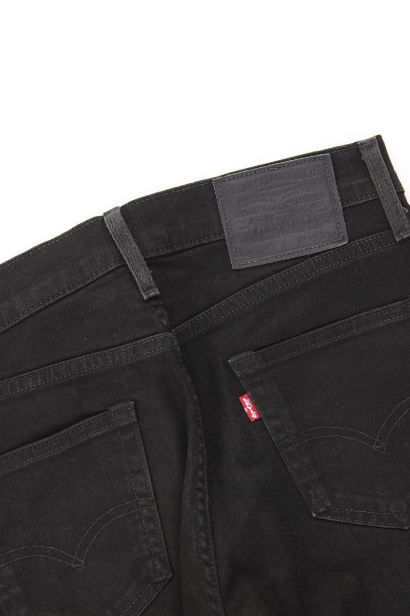 Levi's Slim Jeans für Herren Gr. W29/L34 schwarz aus Baumwolle