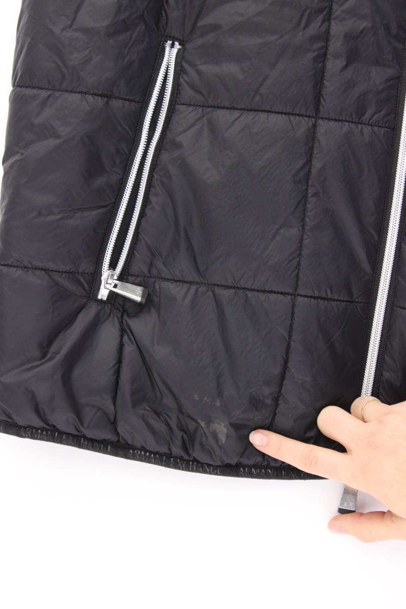 Armani Exchange Kapuzenweste für Herren Gr. L schwarz aus Polyamid