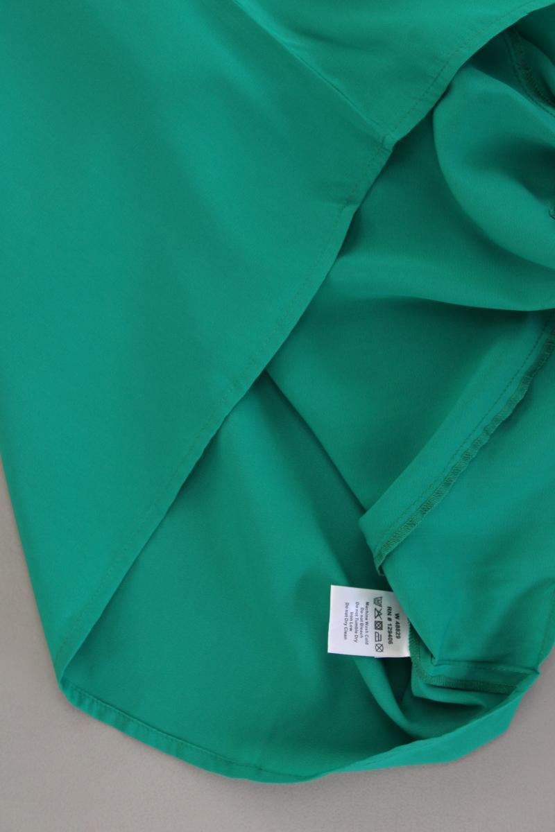 Création L. Bluse Gr. 42 neuwertig Kurzarm grün aus Polyester