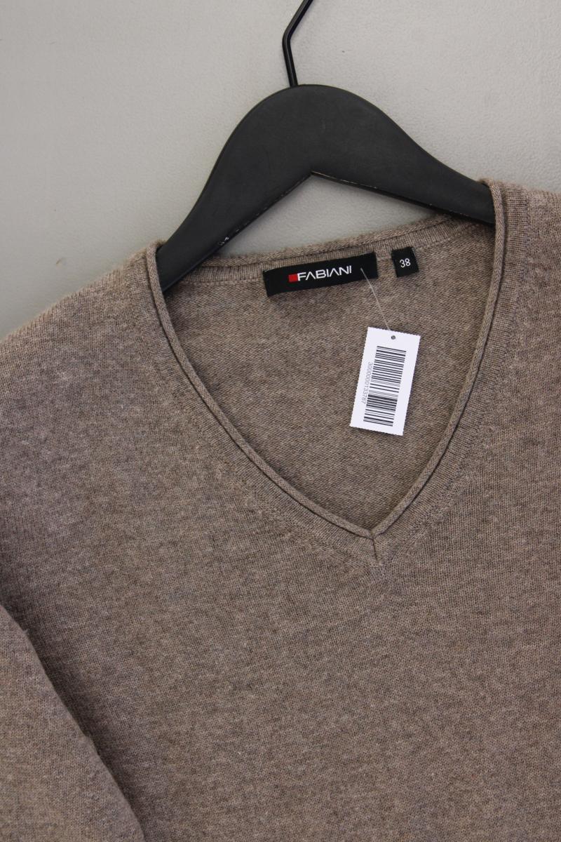 FABIANI Pullover aus Merinowolle und Kaschmir Gr. 38 braun