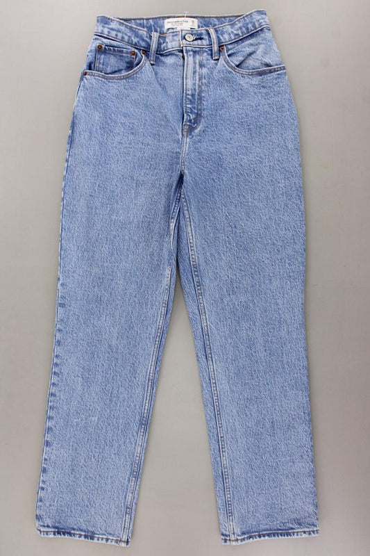 Abercrombie & Fitch The 90's Straight Jeans Gr. W26 blau aus Baumwolle