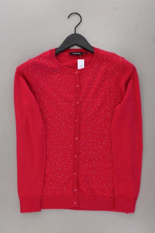 FABIANI Cardigan aus Wolle mit Strasssteinen Gr. 38 neuwertig Langarm rot