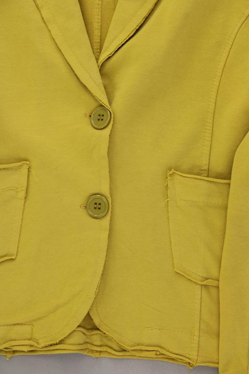 Jerseyblazer Gr. M gelb aus Baumwolle
