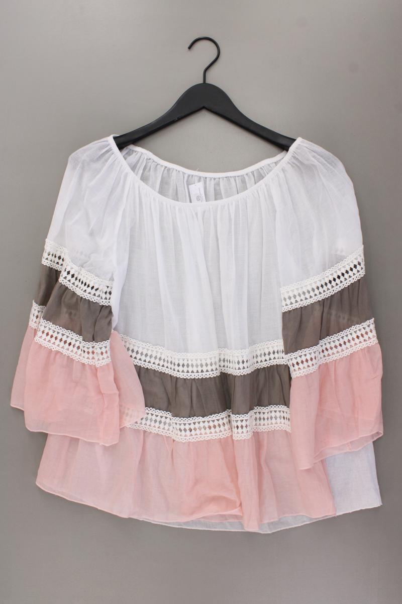 Classic Bluse Gr. OneSize neuwertig 3/4 Ärmel rosa aus Baumwolle