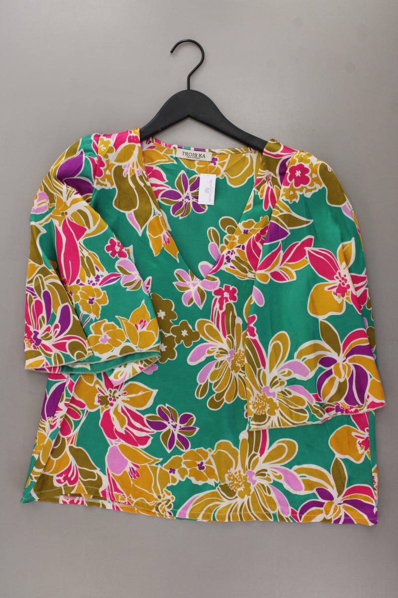 Classic Bluse Gr. OneSize 3/4 Ärmel mehrfarbig aus Viskose