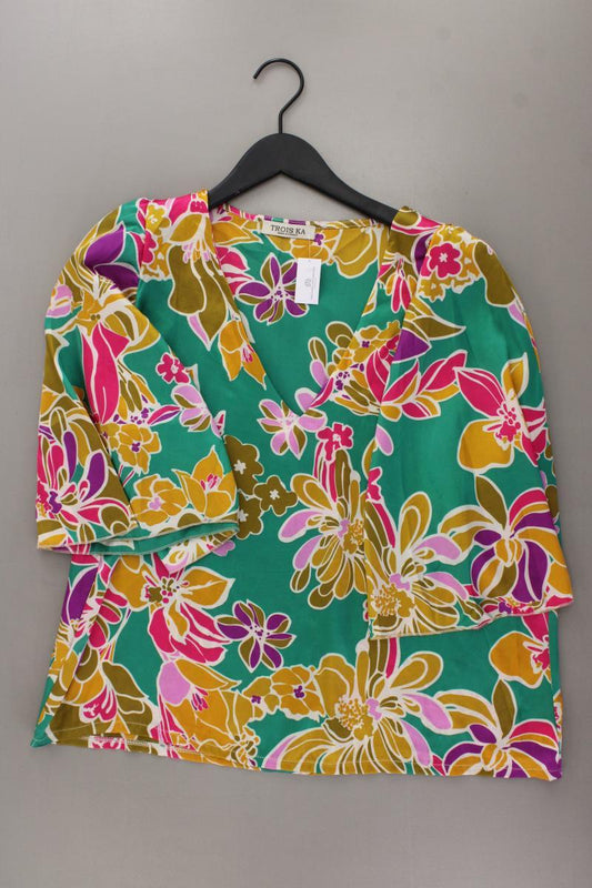 Classic Bluse Gr. OneSize 3/4 Ärmel mehrfarbig aus Viskose