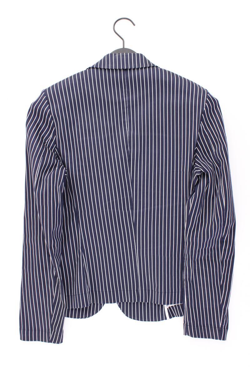 More&More Regular Blazer Gr. 40 gestreift blau aus Baumwolle