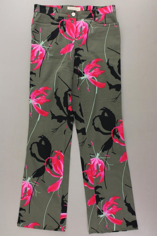 Brax Hose Gr. 36 mit Blumenmuster olivgrün
