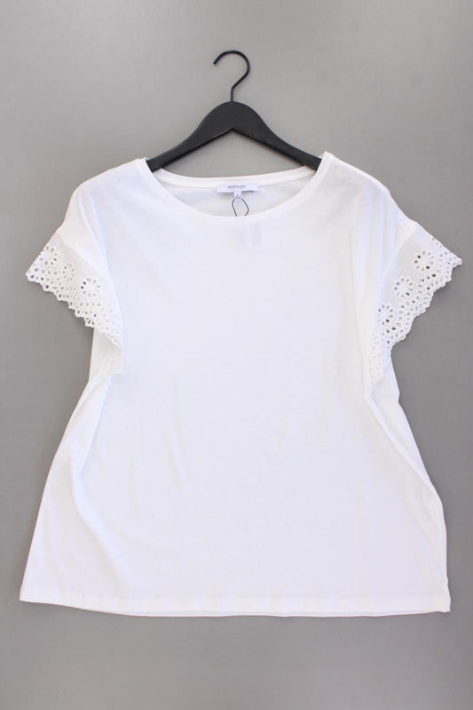 Steilmann T-Shirt Gr. 48/50 Kurzarm creme aus Baumwolle