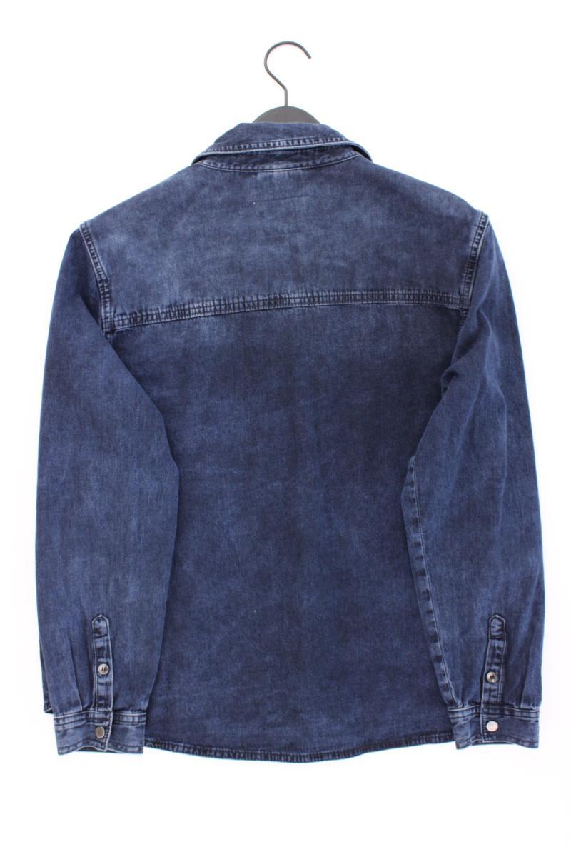 Street One Jeansbluse Gr. 42 neuwertig Langarm blau aus Baumwolle
