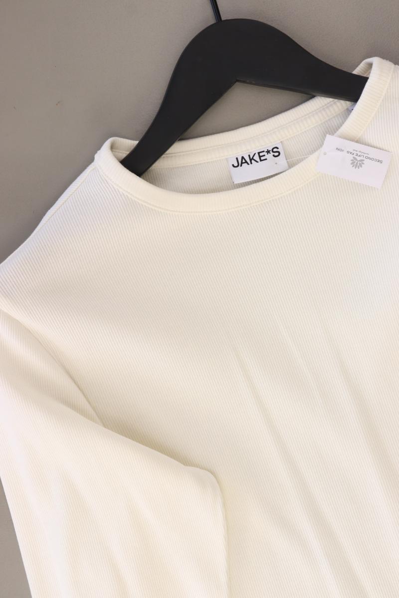 Jake*s Longsleeve-Shirt Gr. XL Langarm weiß aus Baumwolle