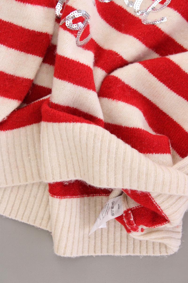 Jana Ina Fashion Feinstrickpullover Gr. 42 gestreift rot aus Polyester