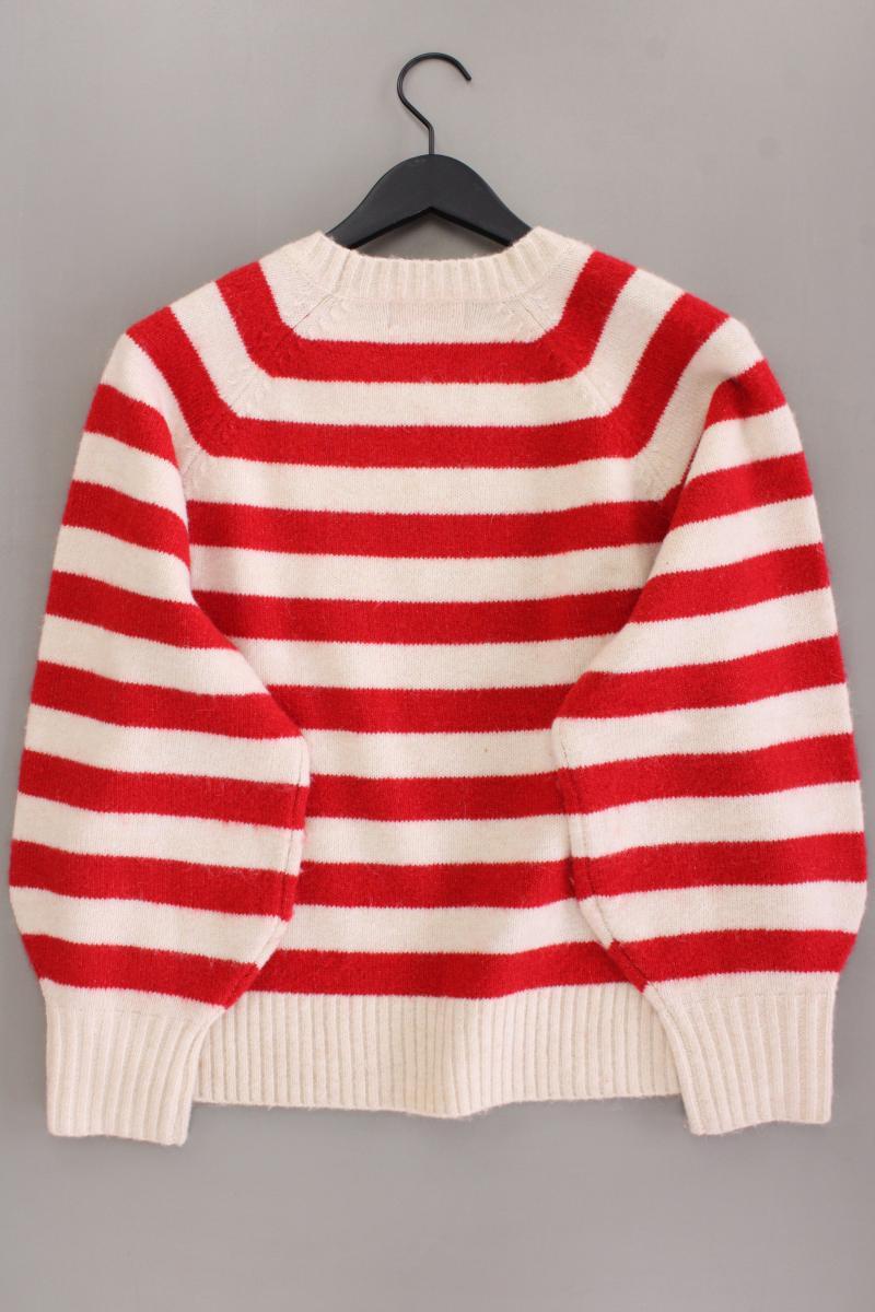 Jana Ina Fashion Feinstrickpullover Gr. 42 gestreift rot aus Polyester