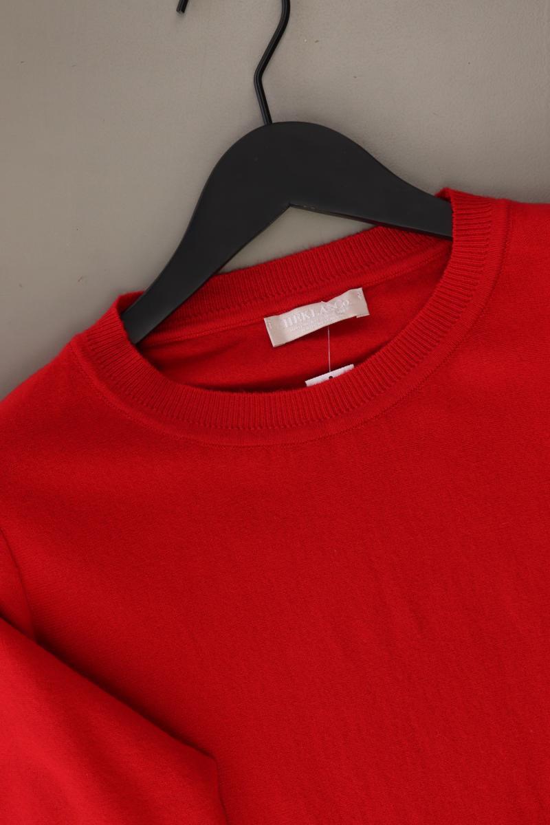 Hekla & Co. Feinstrickpullover Gr. S rot aus Viskose