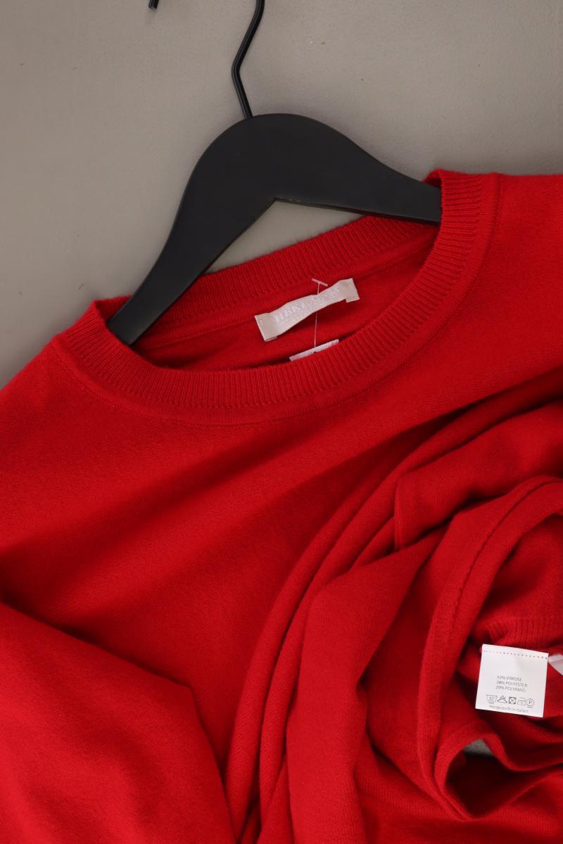 Hekla & Co. Feinstrickpullover Gr. S rot aus Viskose