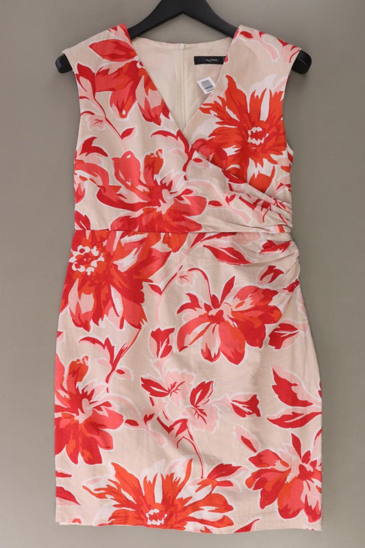 Hallhuber Midikleid Gr. 38 mit Blumenmuster Ärmellos rot