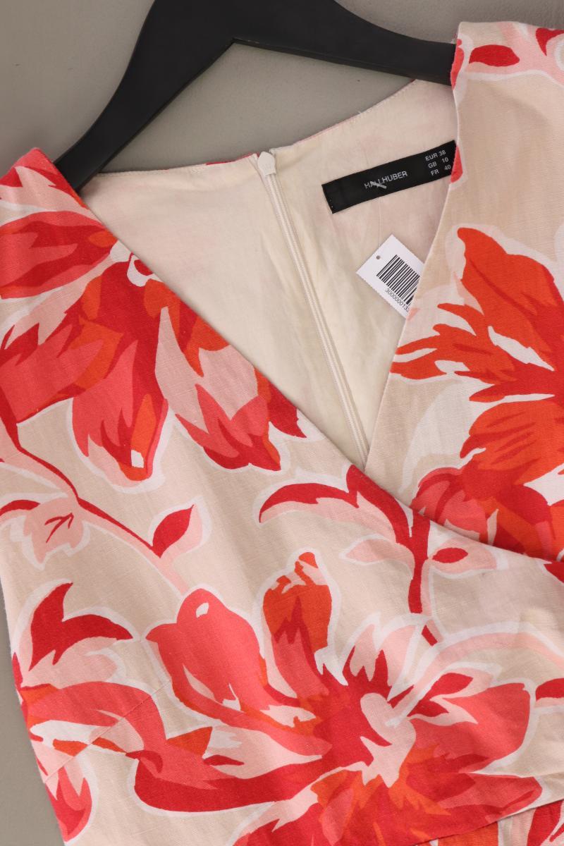 Hallhuber Midikleid Gr. 38 mit Blumenmuster Ärmellos rot