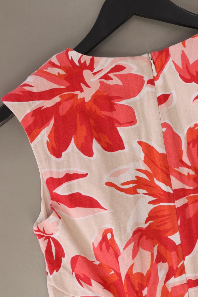 Hallhuber Midikleid Gr. 38 mit Blumenmuster Ärmellos rot