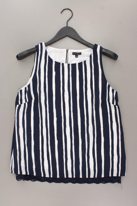 mercer&madison Ärmellose Bluse Gr. 38 gestreift blau aus Polyester