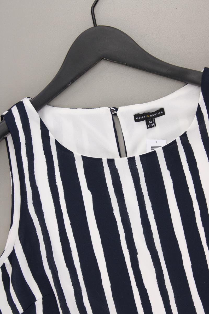 mercer&madison Ärmellose Bluse Gr. 38 gestreift blau aus Polyester