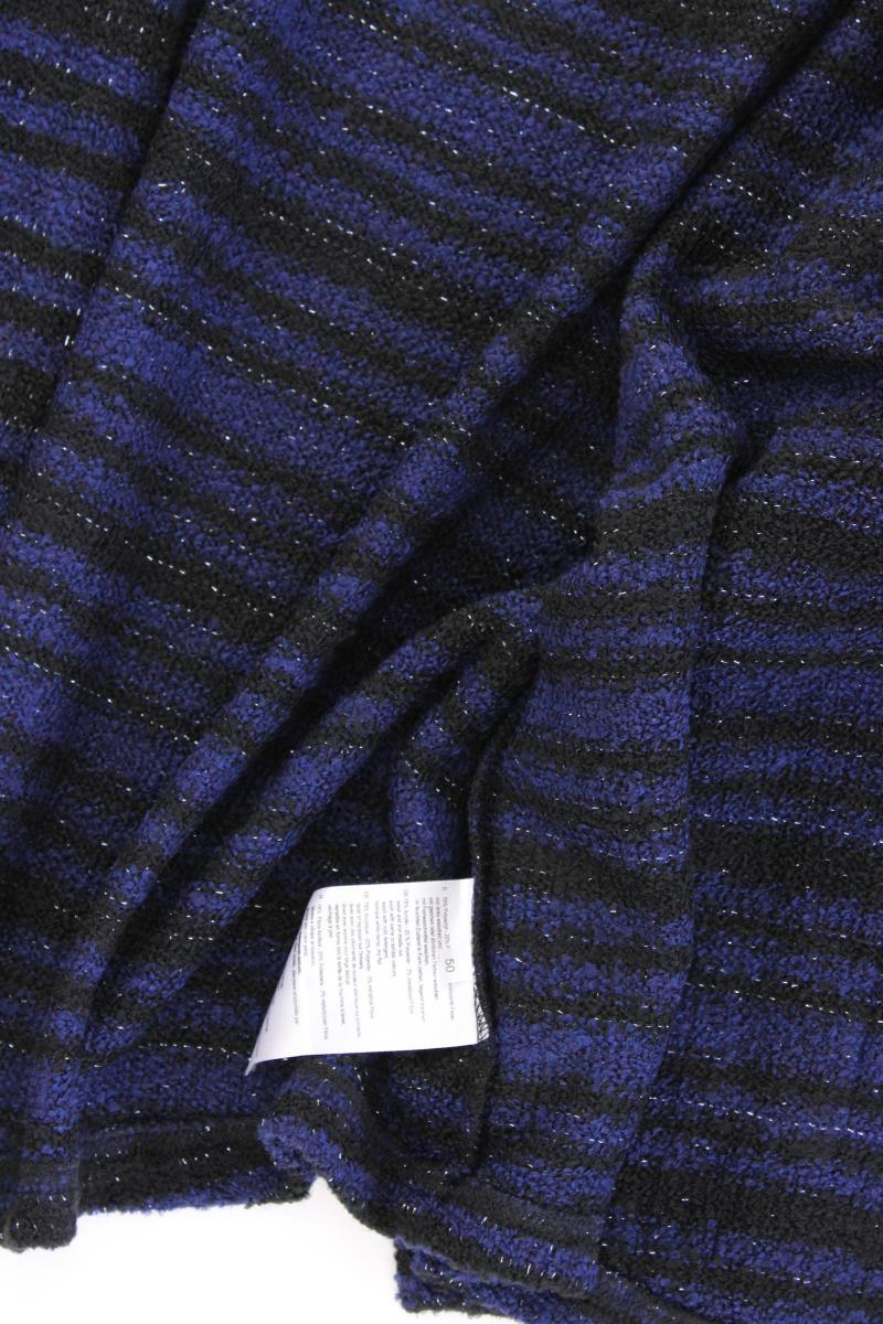 Helena Vera Strickjacke Gr. 50 gestreift neuwertig Langarm mit Glitzer blau