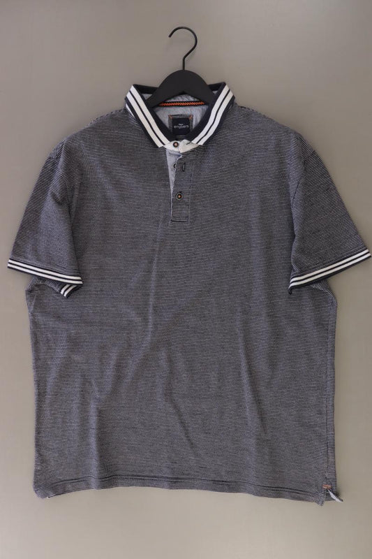 Engbers Poloshirt für Herren Gr. XXL gestreift Kurzarm blau aus Baumwolle