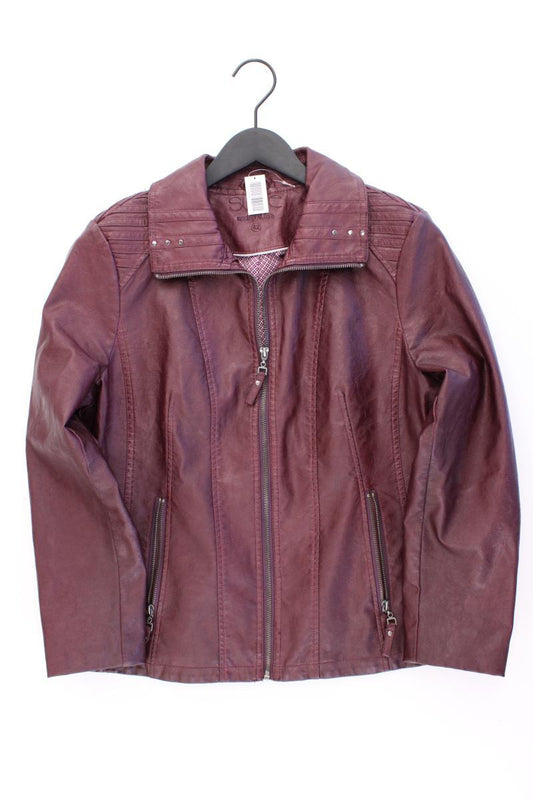 Sure Kunstlederjacke Gr. 42 neuwertig lila aus Viskose