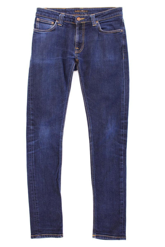 Nudie Jeans Skinny Jeans Gr. W29/L32 blau aus Baumwolle